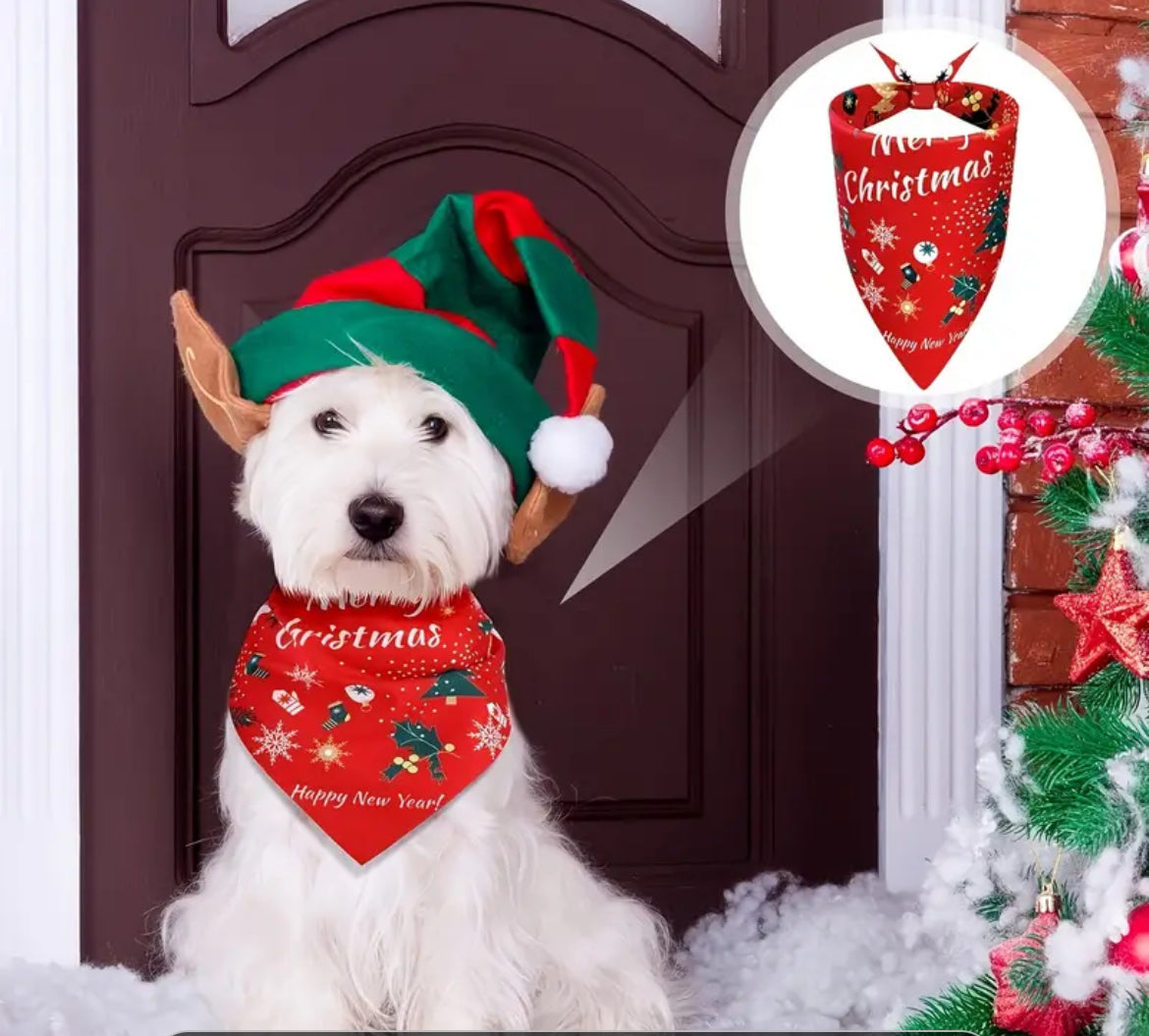 Christmas Tie-On Bandanas