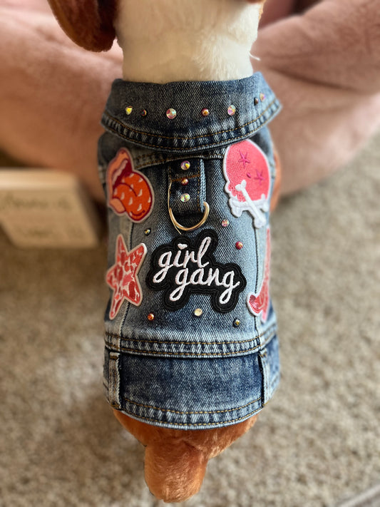 Girl gang - Dog’s denim vest