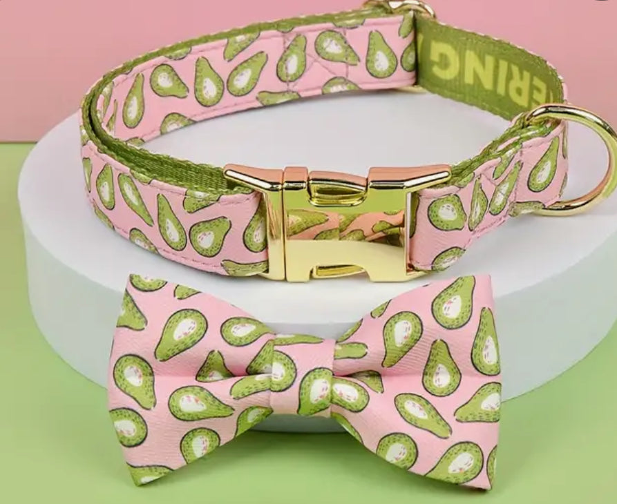 Collar and bow tie set