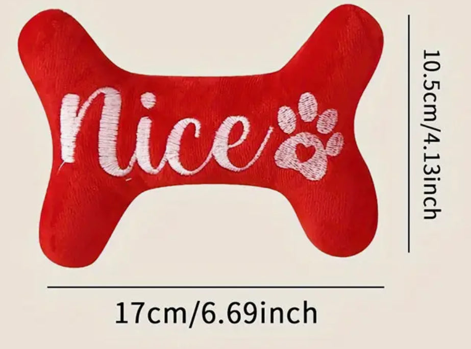 Dog toys - “Nice” dog bone