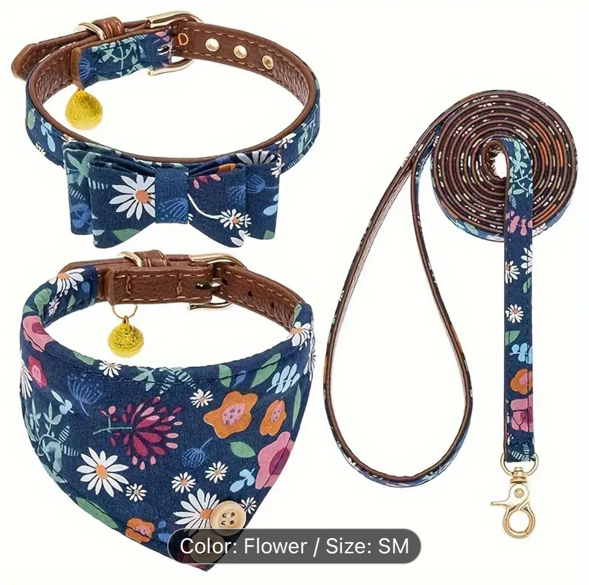 Bandana, Collar and Leash Set